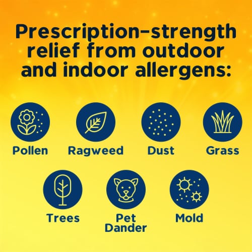 Xyzal® Allergy 24 Hour Relief Tablets 5mg Perspective: top