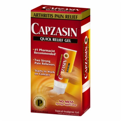 Capzasin No Mess Applicator Quick Relief Gel Perspective: top