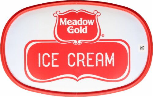 Meadow Gold Chocolate Ice Cream Tub Perspective: top