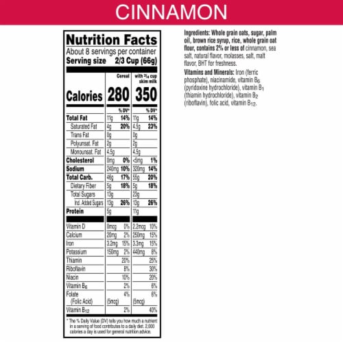 Kellogg's® Extra Cinnamon Granola Cereal Perspective: top