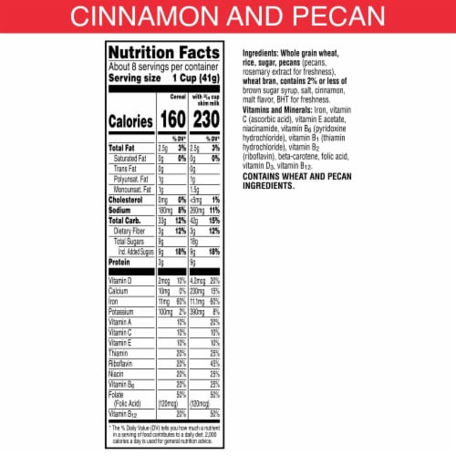 Kellogg's® Special K Cinnamon and Pecan Cereal Perspective: top