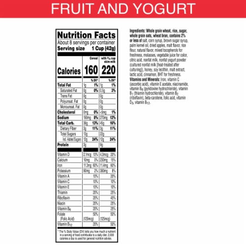 Kellogg's® Special K Fruit and Yogurt Cereal Perspective: top