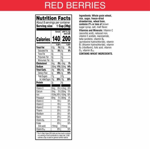 Kellogg's® Special K Red Berries Cereal Perspective: top