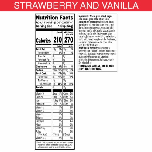 Kellogg's® Special K Strawberry and Vanilla Cereal Perspective: top