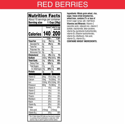 Kellogg's® Special K Red Berries Large Size Cereal Perspective: top