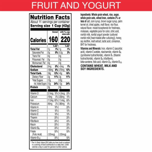 Kellogg's® Special K Fruit and Yogurt Large Size Cereal Perspective: top