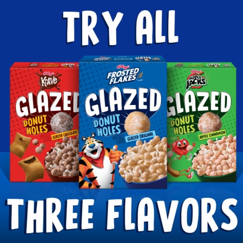 Kellogg's® Apple Jacks Glazed Donut Holes Apple Cinnamon Cereal Perspective: top