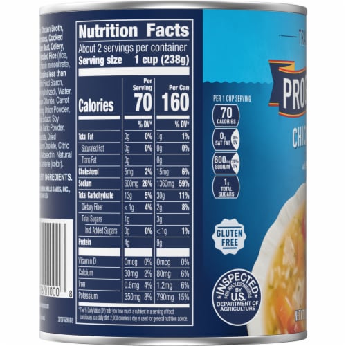 Progresso Traditional Chicken Rice with Vegetables Soup Perspective: top