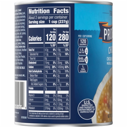 Progresso Traditional Canned Chickarina Soup Perspective: top