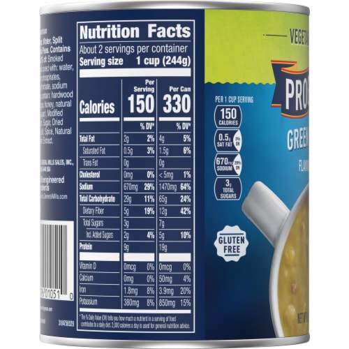 Progresso Vegetable Classic Green Split Pea Canned Soup Perspective: top
