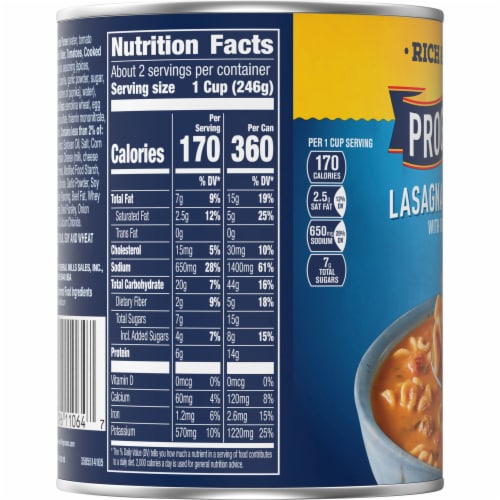 Progresso™ Rich & Hearty Lasagna-Style With Italian Sausage Soup Perspective: top