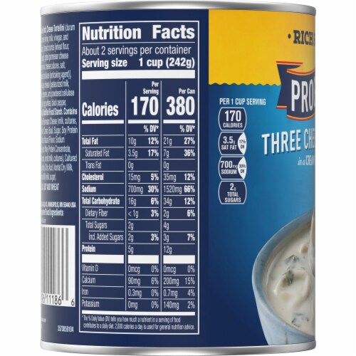 Progresso™ Rich & Hearty Three Cheese Tortellini Soup Perspective: top