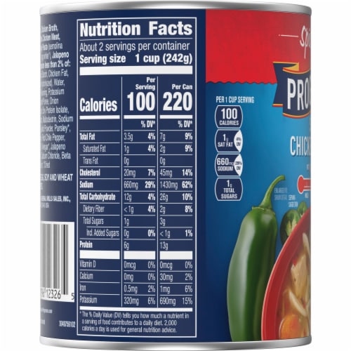 Progresso™ Spicy Chicken Noodle Soup with Jalapeno Perspective: top