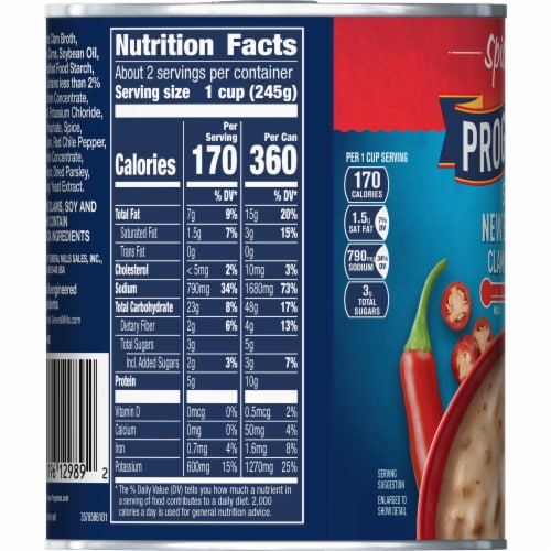 Progresso™ Spicy Gluten Free New England Clam Chowder Canned Soup Perspective: top