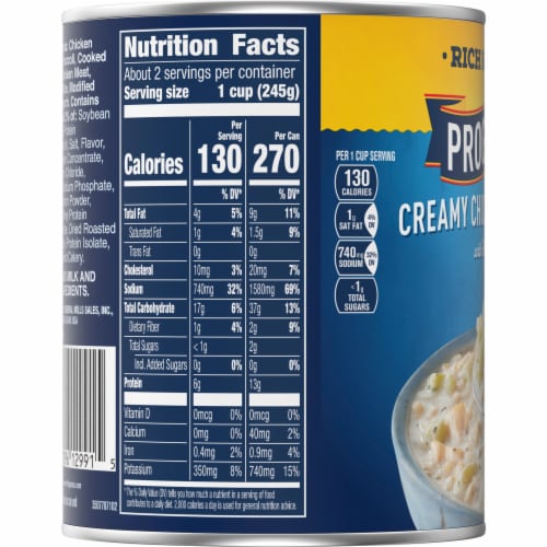 Progresso™ Rich & Hearty Gluten Free Creamy Chicken & Broccoli Canned Soup Perspective: top