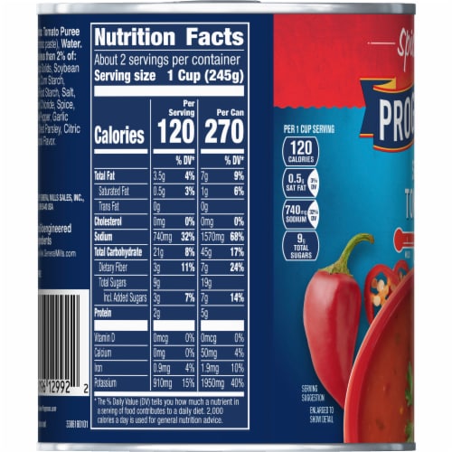 Progresso™ Spicy Gluten Free Tomato Canned Soup Perspective: top