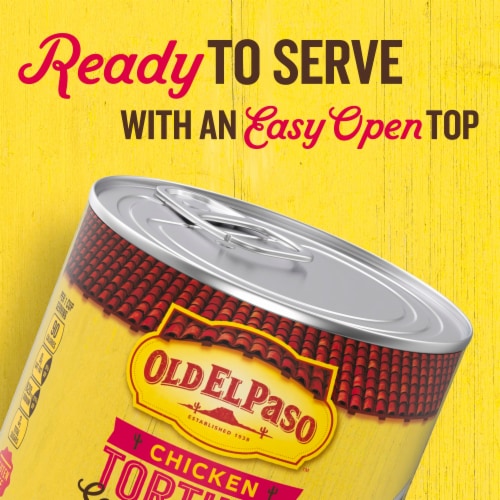 Old El Paso Chicken Tortilla Ready to Serve Canned Soup Perspective: top