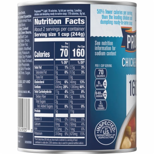 Progresso™ Light Chicken & Dumpling Soup Perspective: top
