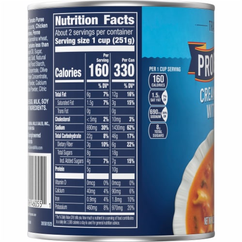 Progresso Traditional Creamy Tomato With Penne Canned Soup Perspective: top