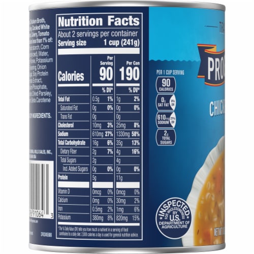 Progresso Traditional Chicken Barley Soup Perspective: top