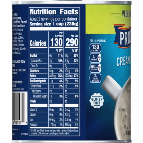 Progresso Gluten Free Vegetable Classics Creamy Mushroom Canned Soup Perspective: top