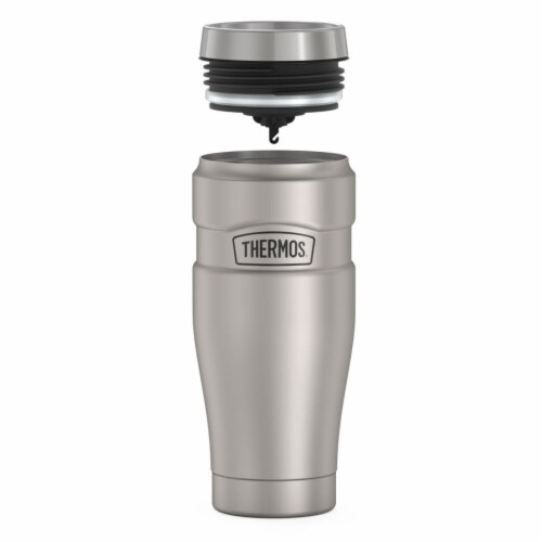 Thermos Matte Steel Travel Tumbler Perspective: top