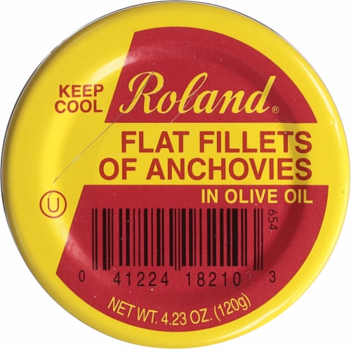 Roland Flat Fillets Anchovies in Olive Oil Perspective: top
