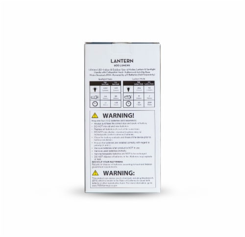 Glacier's Edge 600 Lumen Lantern Perspective: top
