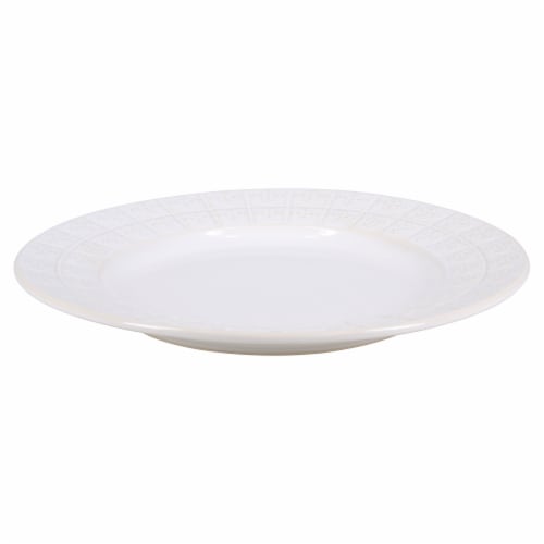 Dash of That™ Brooklyn Dinner Plate - White Perspective: top