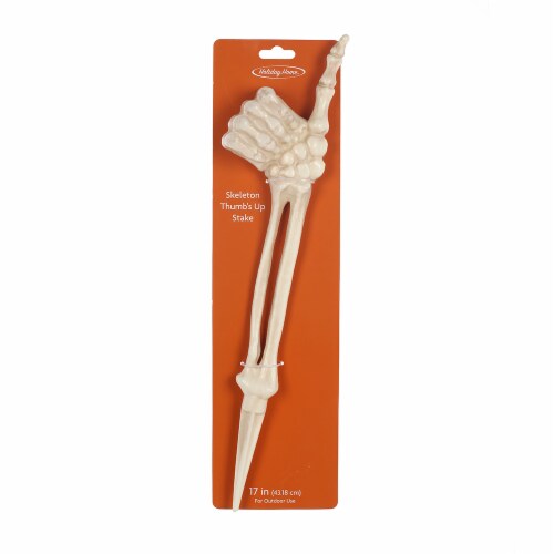 Holiday Home™ Thumbs Up Bone Decoration - White Perspective: top