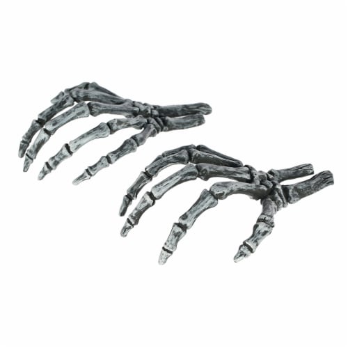 Holiday Home™ Skeleton Hand Decor - Silver Perspective: top