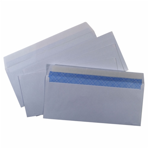 Office Works® Strip and Seal Security Envelopes - White Perspective: top