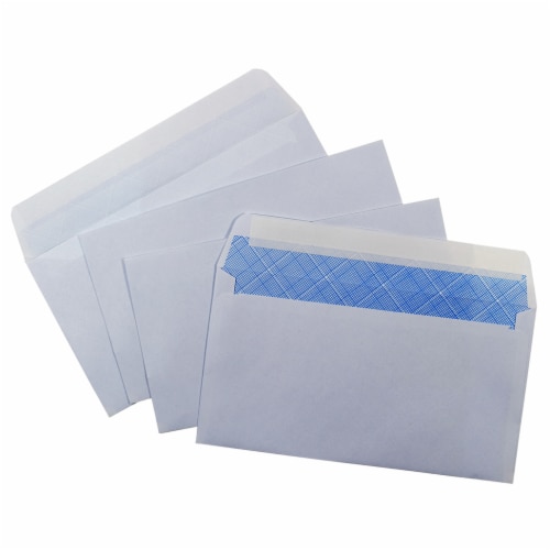 OfficeWorks Strip and Seal Security Envelopes - White Perspective: top