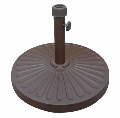 HD Designs Outdoors Umbrella Base - Brown Perspective: top