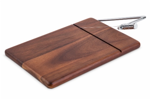Dash of That® Acacia Cheese Board & Slicer Perspective: top