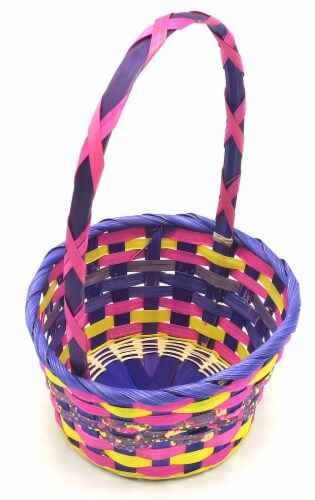Holiday Home Confetti Band Basket - Purple Perspective: top