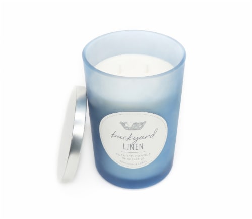 HD Designs Jar Candle - Backyard Linen Perspective: top