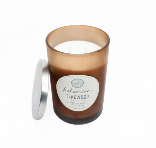 HD Designs Jar Candle - Bohemian Teakwood Perspective: top