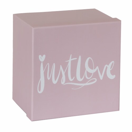Holiday Home® Large Square Hearts Gift Box Perspective: top