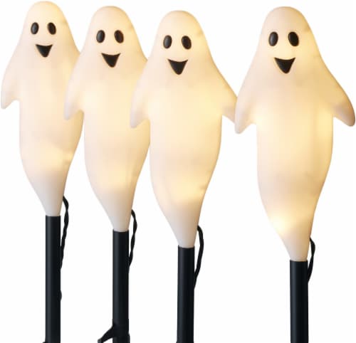 Holiday Home® Ghost Pathway Marker Lights - White Perspective: top