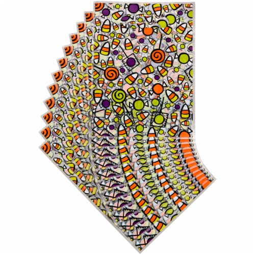 Holiday Home Candy Handle Bags - 12 Pack Perspective: top