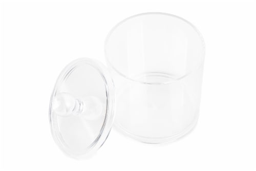 Everyday Living Plastic Vanity Canister - Clear Perspective: top