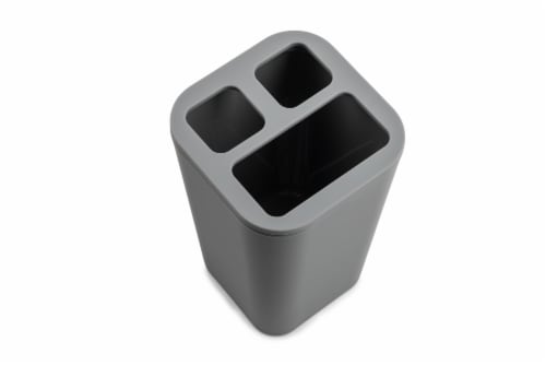 Everyday Living Toothbrush Holder - Grey Perspective: top