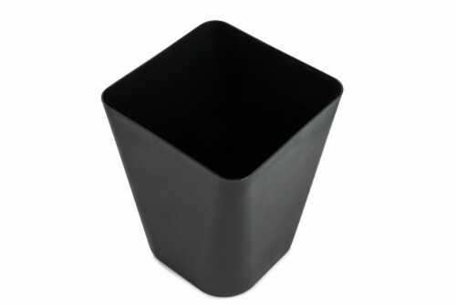 Everyday Living Black Wastebasket Perspective: top