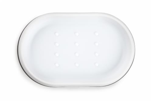 Everyday Living Black/White Soap Dish Perspective: top