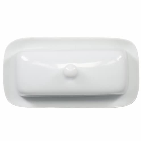 Dash of That™ Covered Butter Dish - White Perspective: top