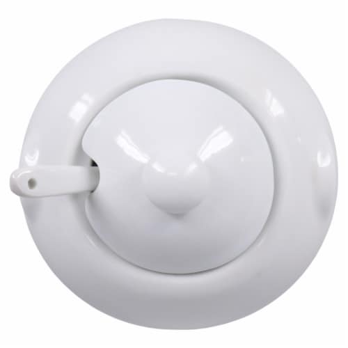 Dash of That™ St John Sugar Bowl with Spoon - White Perspective: top