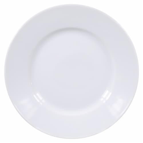 Dash of That™ Sellwood Rimmed Salad Plate - White Perspective: top