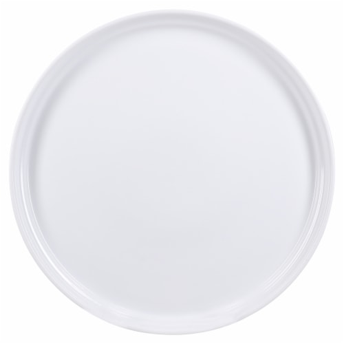 Dash of That Fremont Strato Stack Dinner Plate - White Perspective: top