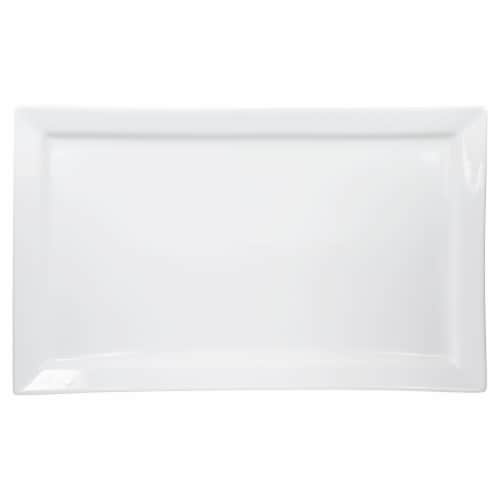 Dash of That Fremont Rectangular Serving Platter - White Perspective: top